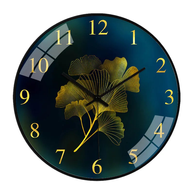 Fiorina | Geluidsloze Bloemenwandklok – Elegant Romantisch Design – 25 cm – Stil Kwartsuurwerk