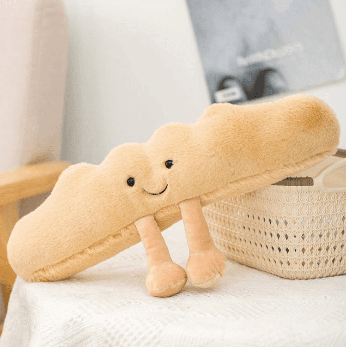 Pane Amico | Pluche Ontbijt Knuffels – Super Zacht – Decoratieve Kussens – Uniek Cadeau