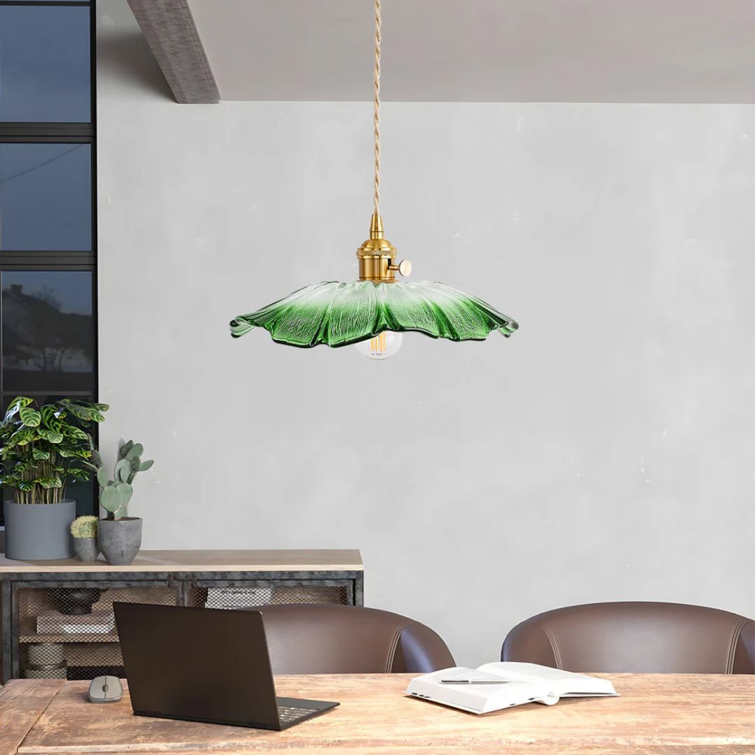 Cullivan | Bloemvormige Glazen Hanglamp