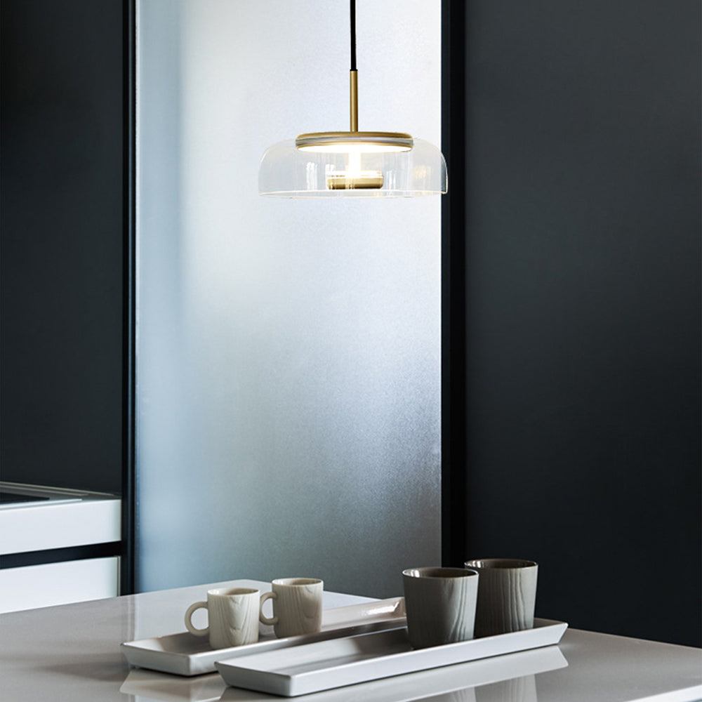 Yuna | Moderne Glazen Hanglamp – Elegant Design met Metaal Accenten & LED
