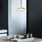 Yuna | Moderne Glazen Hanglamp – Elegant Design met Metaal Accenten & LED