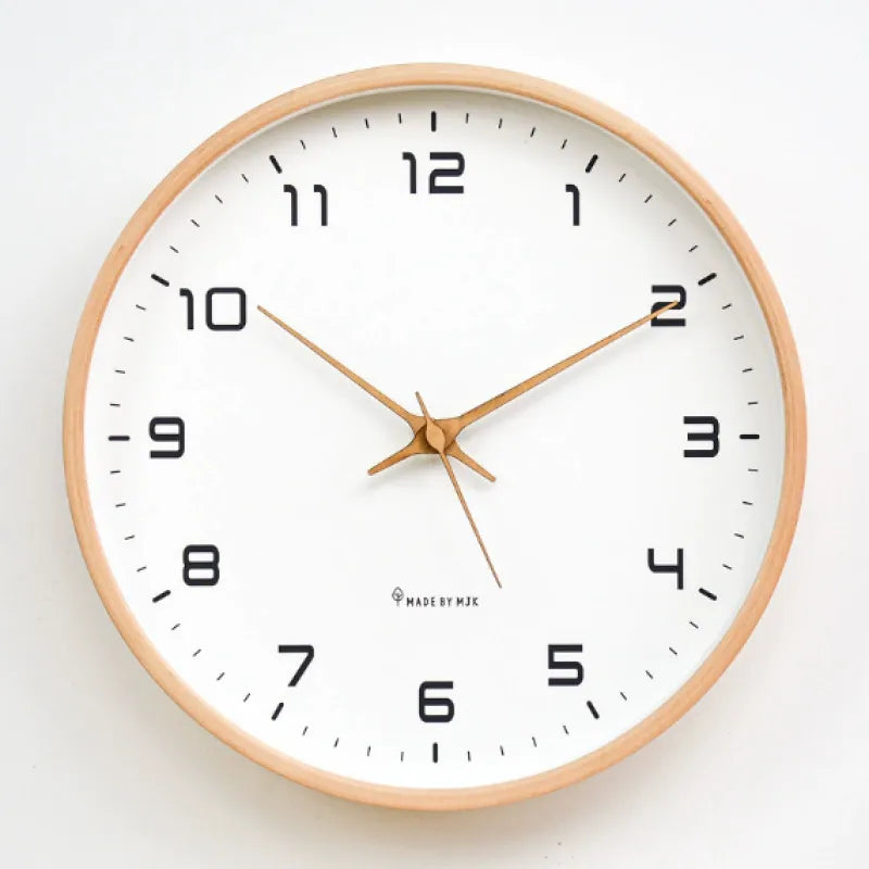 Moderne Wandklok Hout – Geruisloos Uurwerk – Minimalistisch | Tempo Bosco