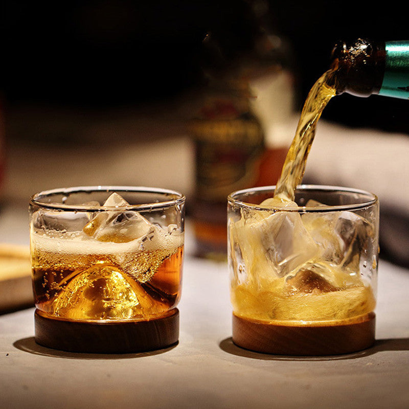 Whisky Glas – Japans Design – Houten Onderkant | Kanso