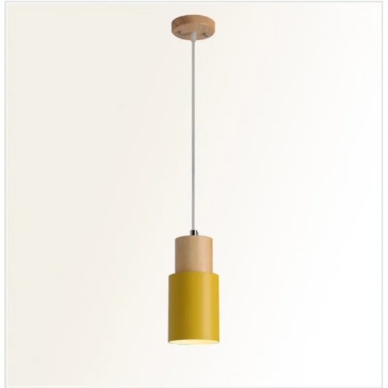 Otis | Cilinder Hanglamp – Metaal & Hout – Modern Design