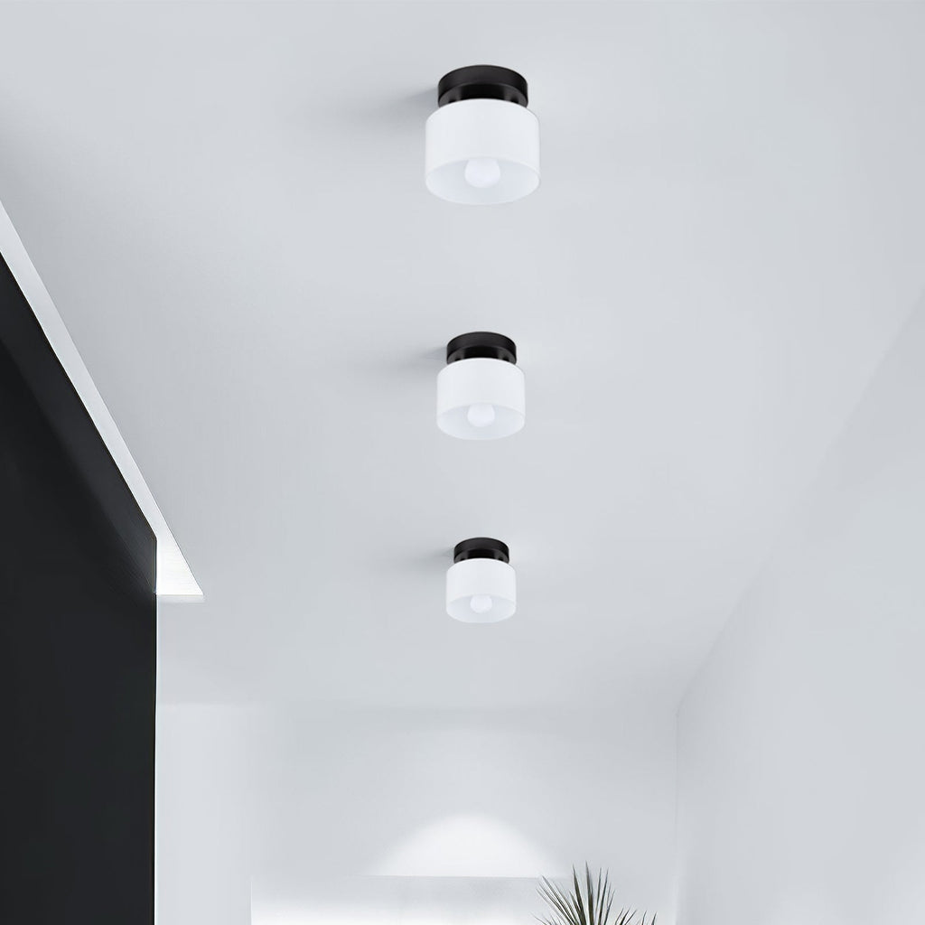 Vetro | Retro Plafondlamp van Gekleurd Glas