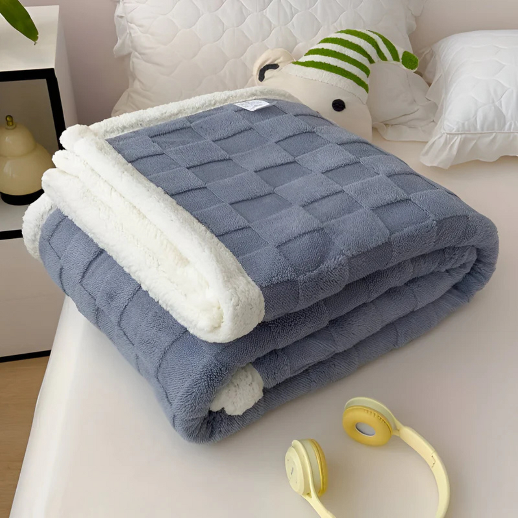 KoseVarm | Luxe Fleece Plaid – Dubbelzijdig Sherpa & Fleece – Superzacht Warmte Dekentje