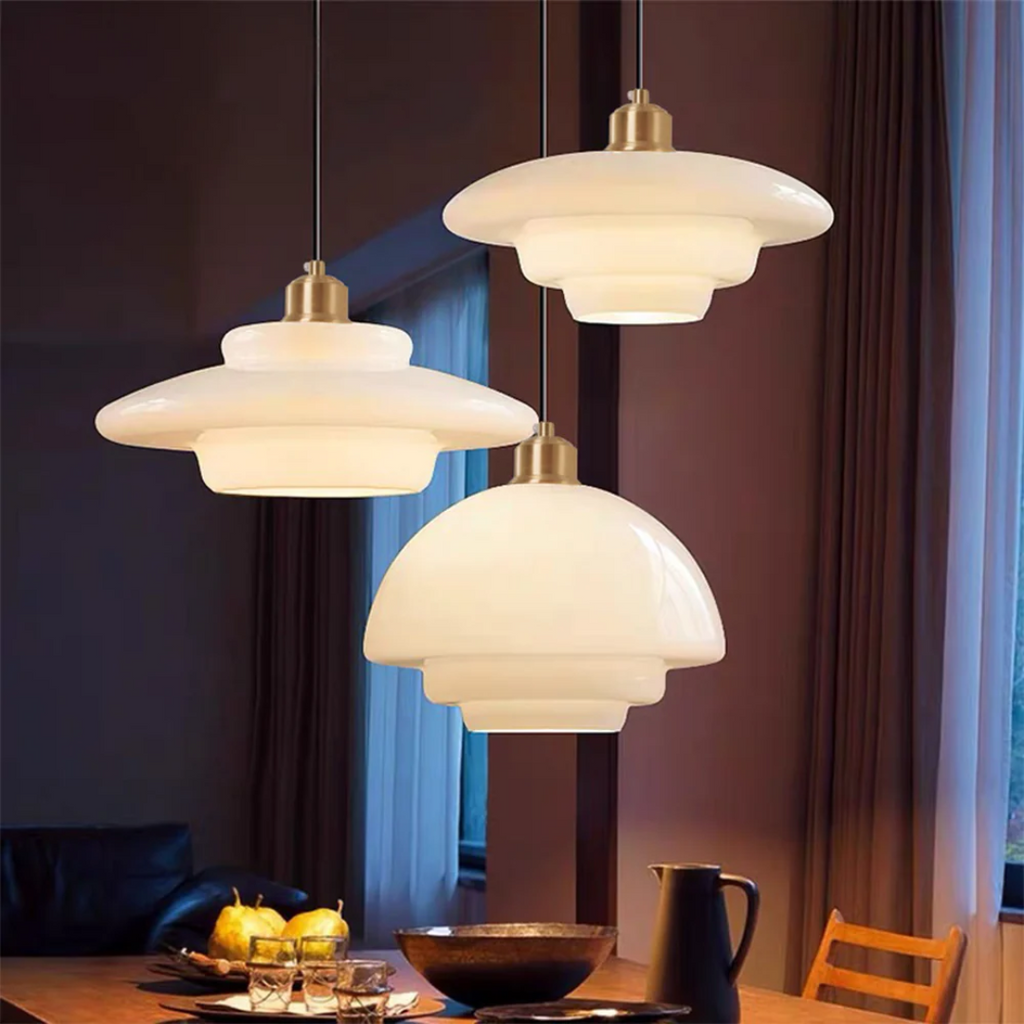 Floressi | Organische Hanglamp met Diffuus Glas