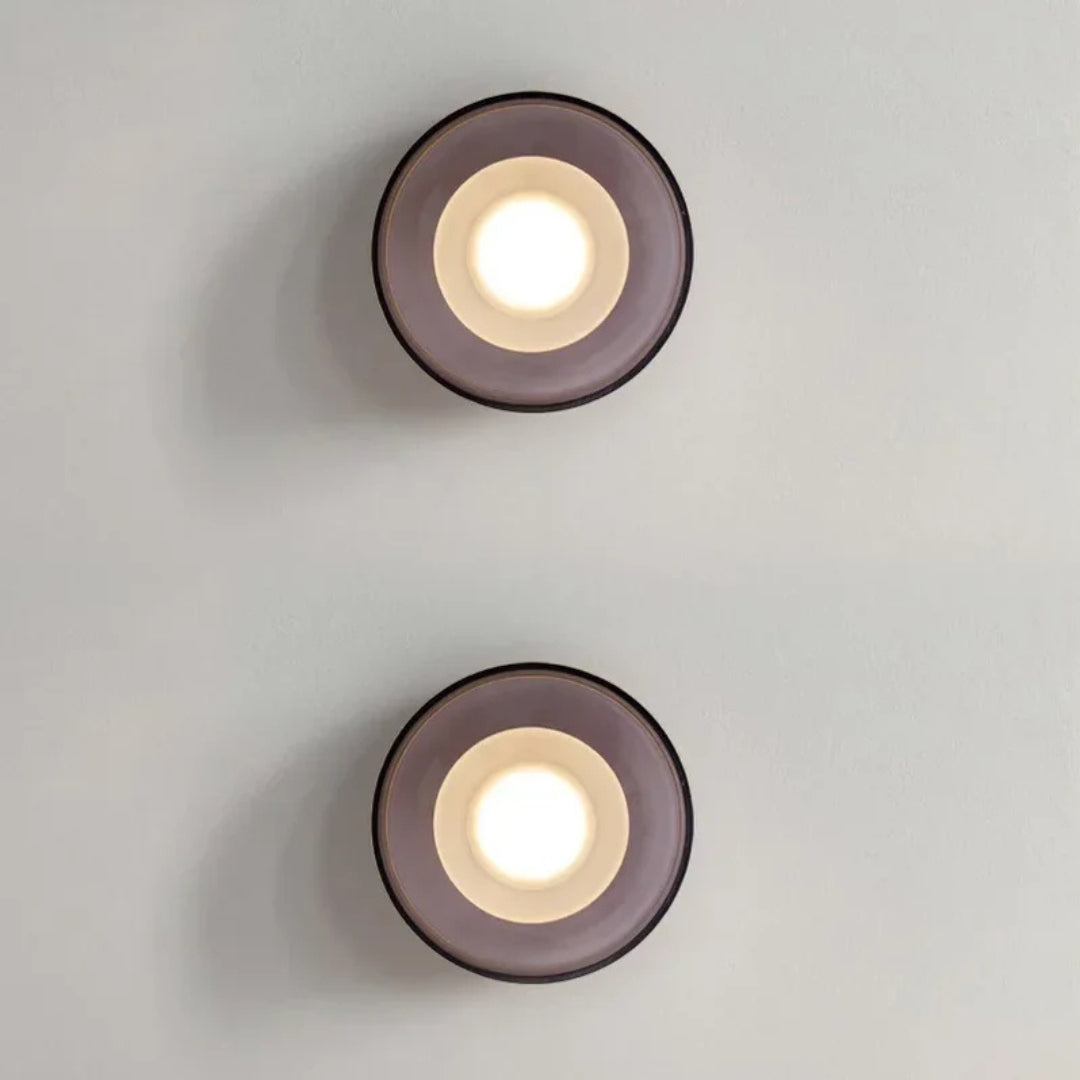 Nimbos | Architectonische Halo Lamp – Gelaagd Glas voor Wand & Plafond