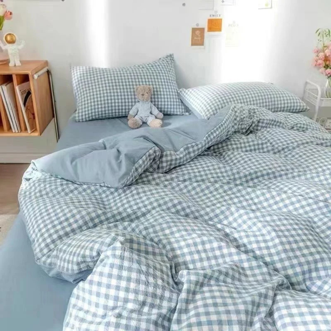 MoyoHome | 4-Delig Bedovertrek Set – Inclusief Kussenslopen & Hoeslaken – Zacht & Ademend