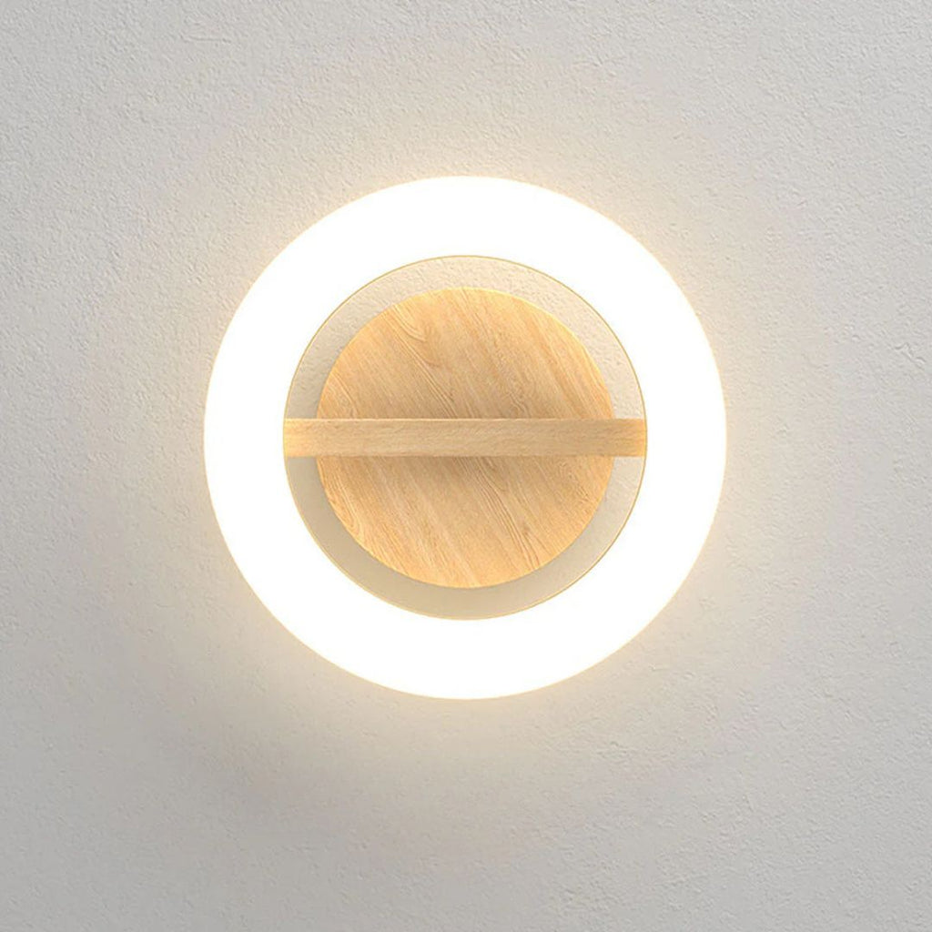 Orbene | Open Ring LED Plafondlamp met Houten Frame