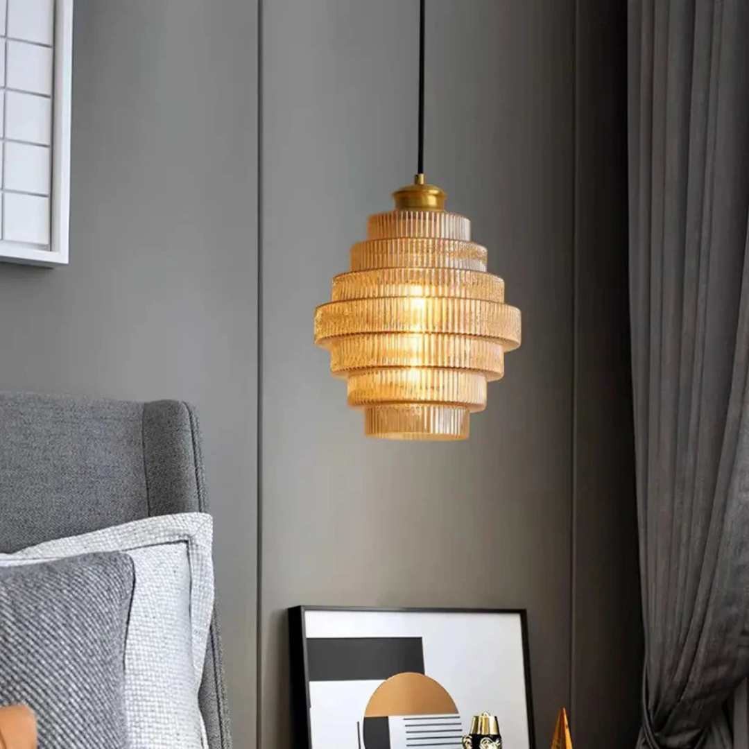 Liora | Retro Glazen Hanglamp