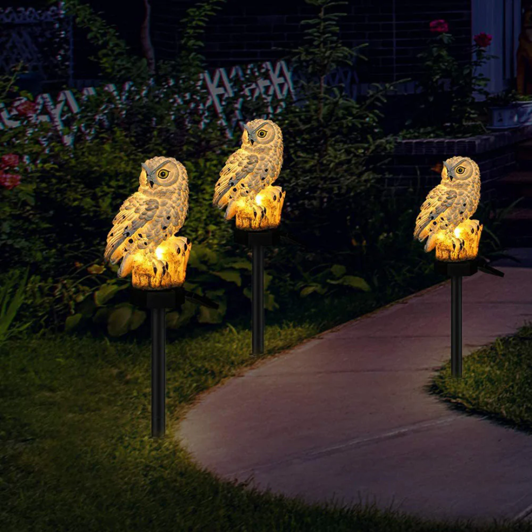 Uil Solar Buitenlamp – Warmwit LED – IP65 | Gufo Solare