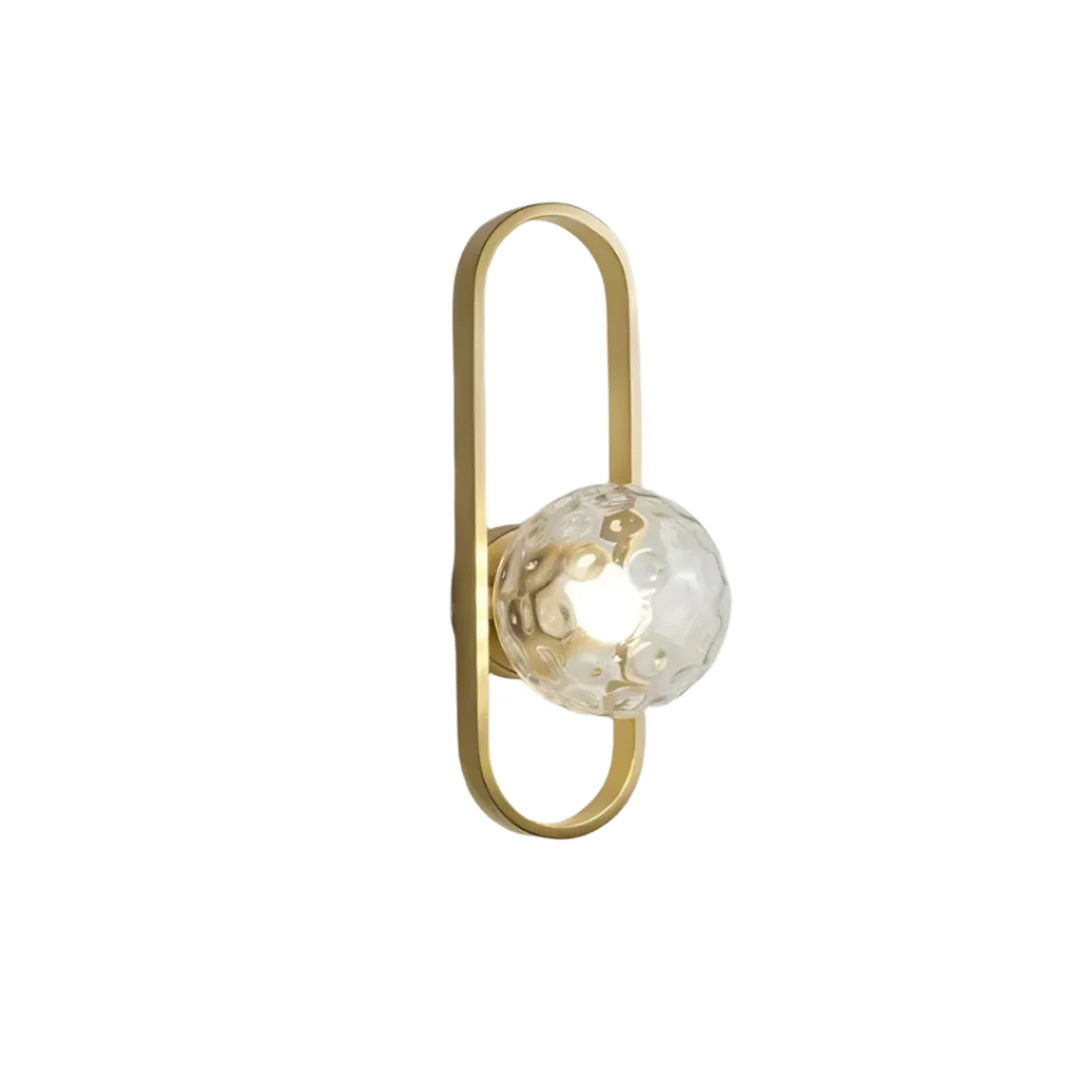 AuraLoop | Luxe Glas Wandlamp – Elegant Design – Glas & Metaal