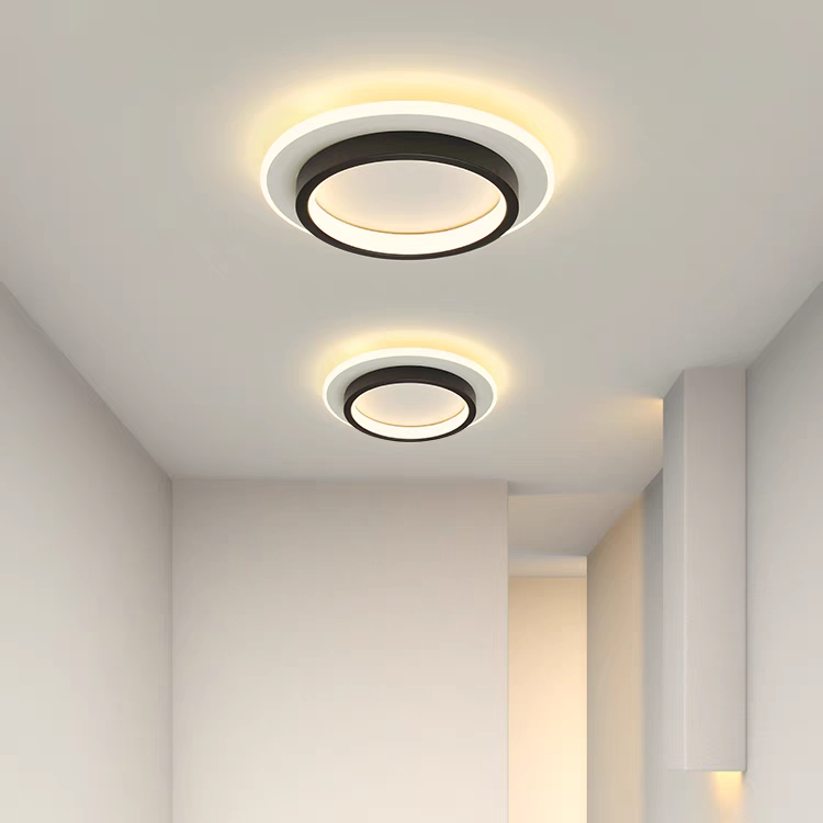 Basso | Compacte LED Plafondlamp met Houtprint