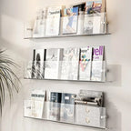 Zwevende Wandplank Transparant – Modern Design – Wandmontage | Seraphina