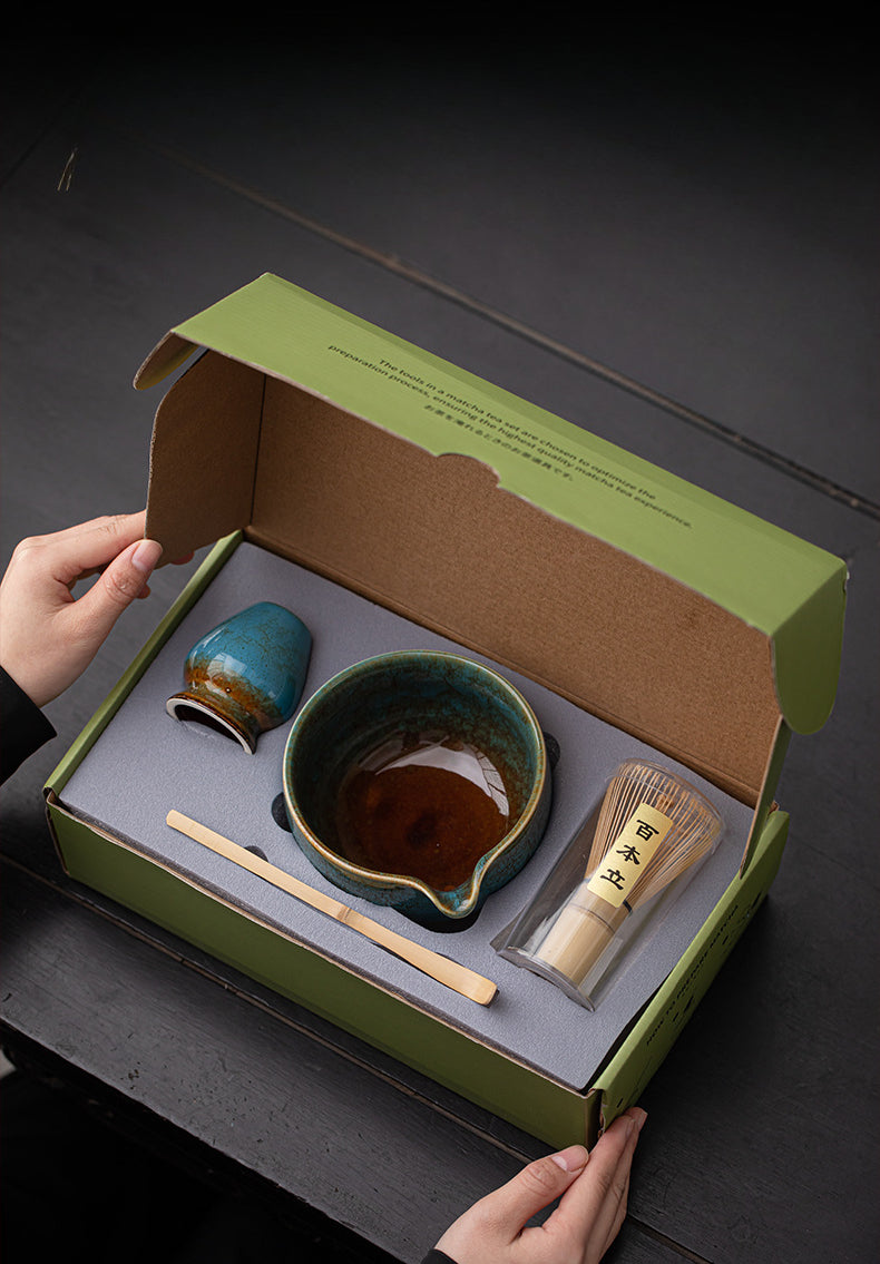 Japanse Matcha Set – Handgemaakt Keramiek – 4-delig | Zenzi