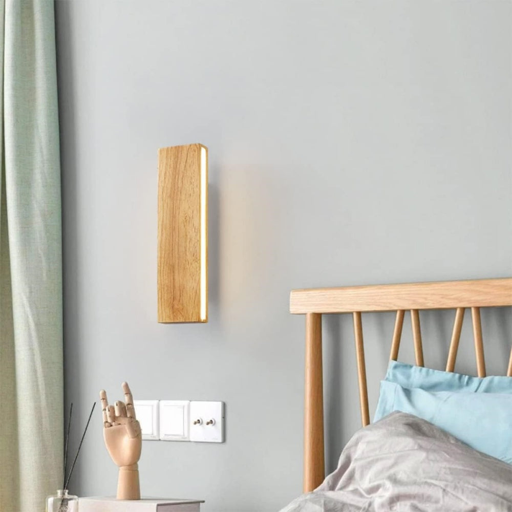 Draaibare LED Wandlamp – Hout Design | Lignum