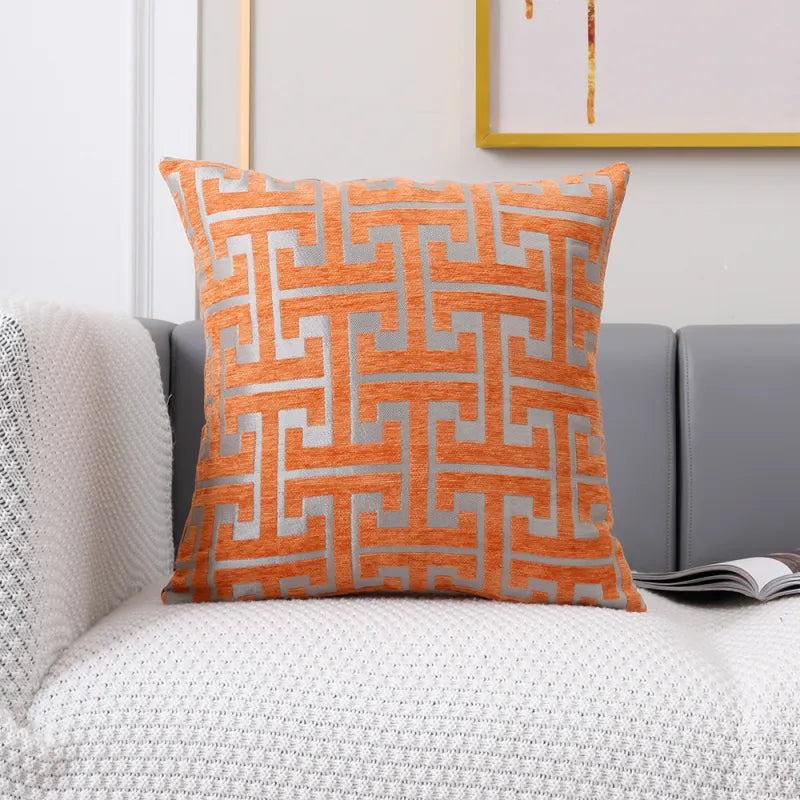 Jacquard | Elegante Kussenhoes met Tijdloos Motief