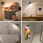 Draadloze Wandlamp – 360° Draaibaar – USB-Oplaadbaar | Gira Luce