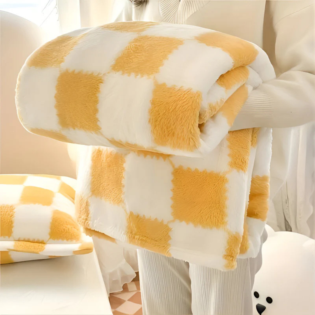 Zachte Fleece Deken – Geruit Patroon | Checky