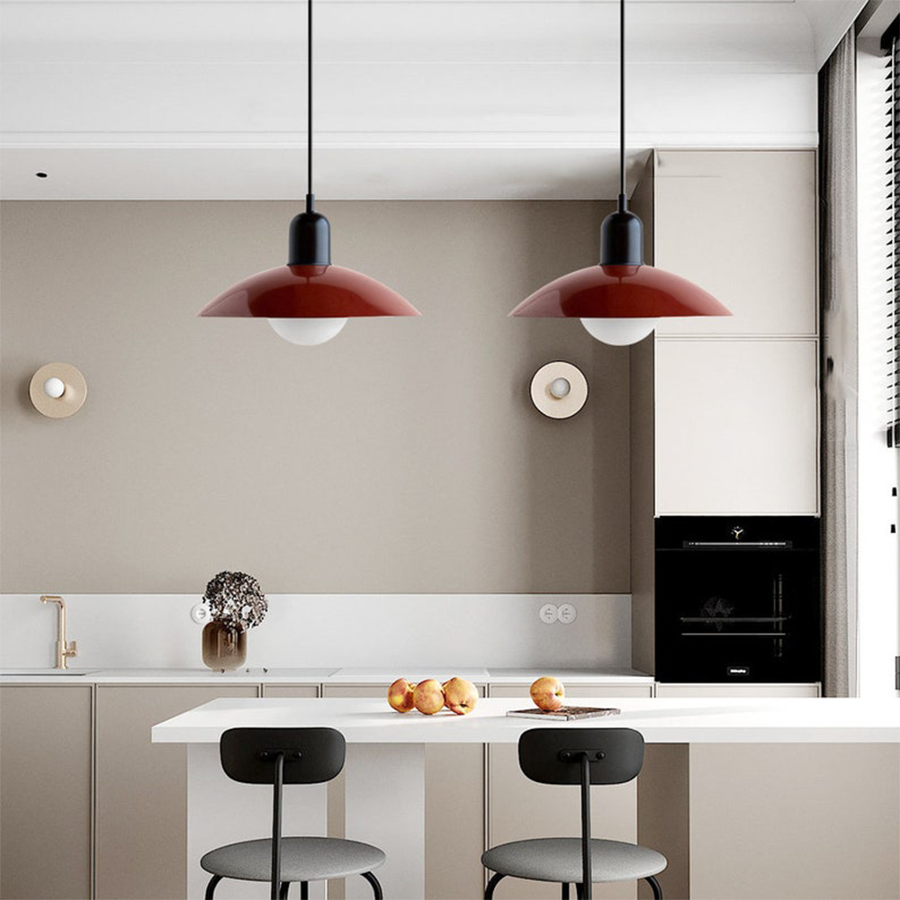 Pastel Dome | Bauhaus Hanglamp – Kleurrijk Metaal & Glas – Verstelbaar