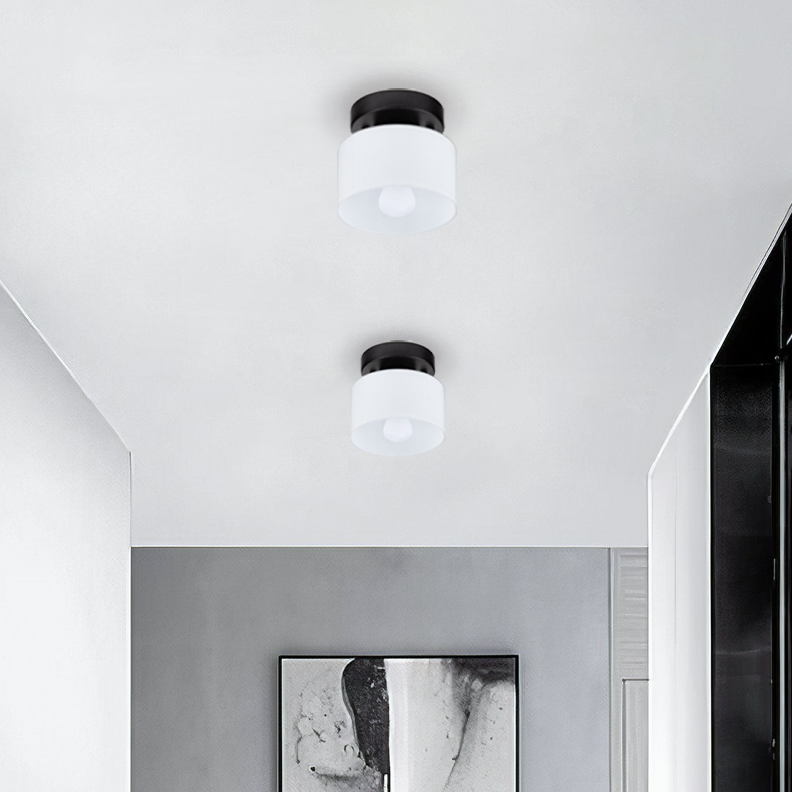 Vetro | Retro Plafondlamp van Gekleurd Glas