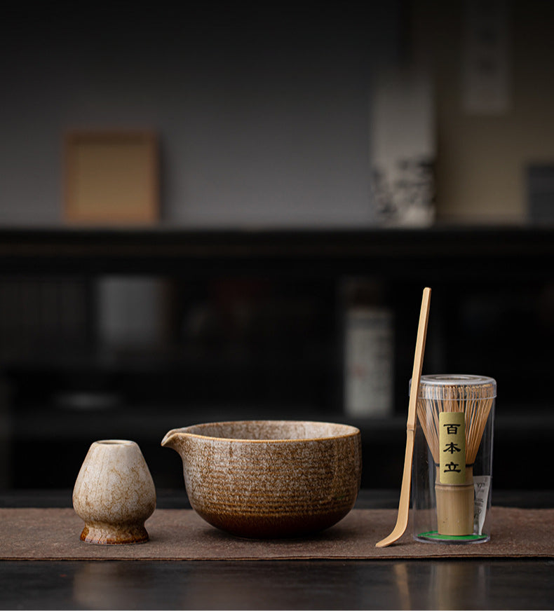 Japanse Matcha Set – Handgemaakt Keramiek – 4-delig | Zenzi