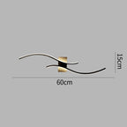 Sinu | Artistieke LED Wandlamp – Modern Golvend Design met Indirect Licht