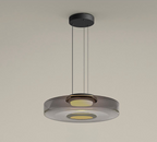 Volutea | Gelaagde Glazen Hanglamp met Warm LED Licht