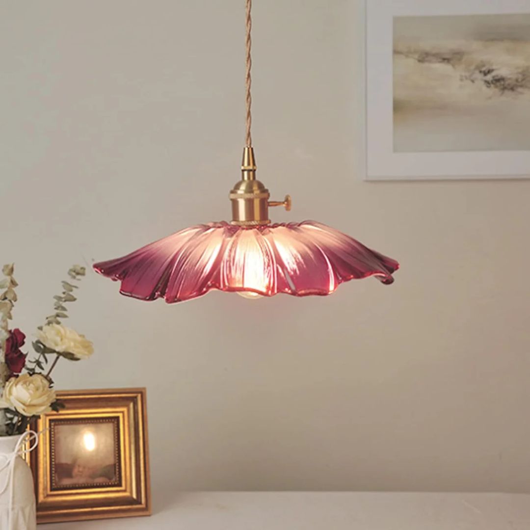 Cullivan | Bloemvormige Glazen Hanglamp