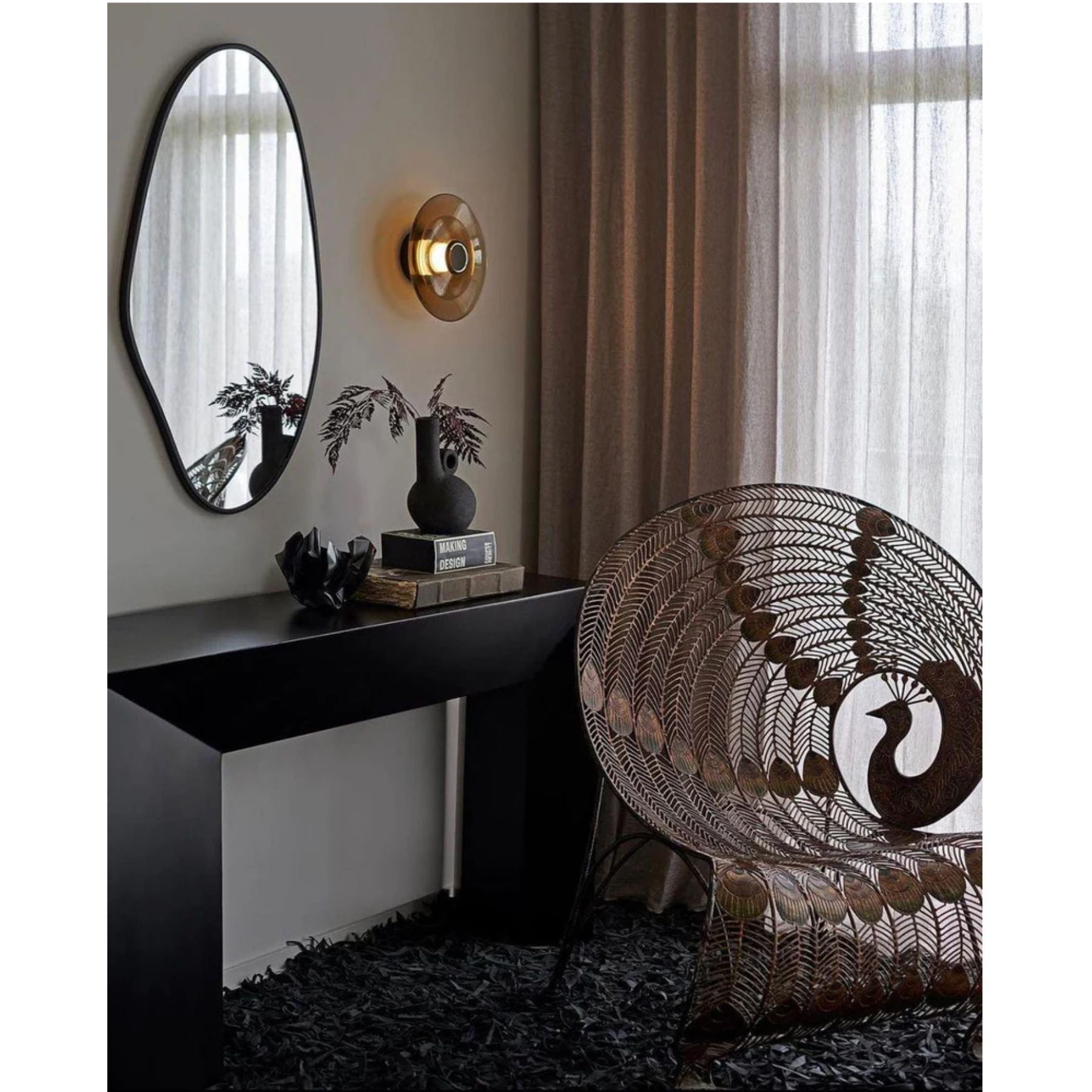 Eclisse | Luxe LED Wandlamp met Glazen Schijf – Indirecte Sfeerverlichting