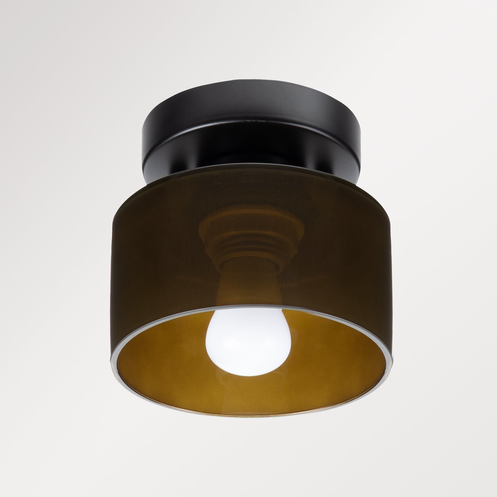 Vetro | Retro Plafondlamp van Gekleurd Glas