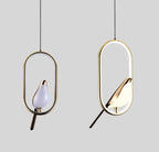 Uccello Oro | Design Hanglamp – Gouden Vogelaccent – Acryl & Metaal
