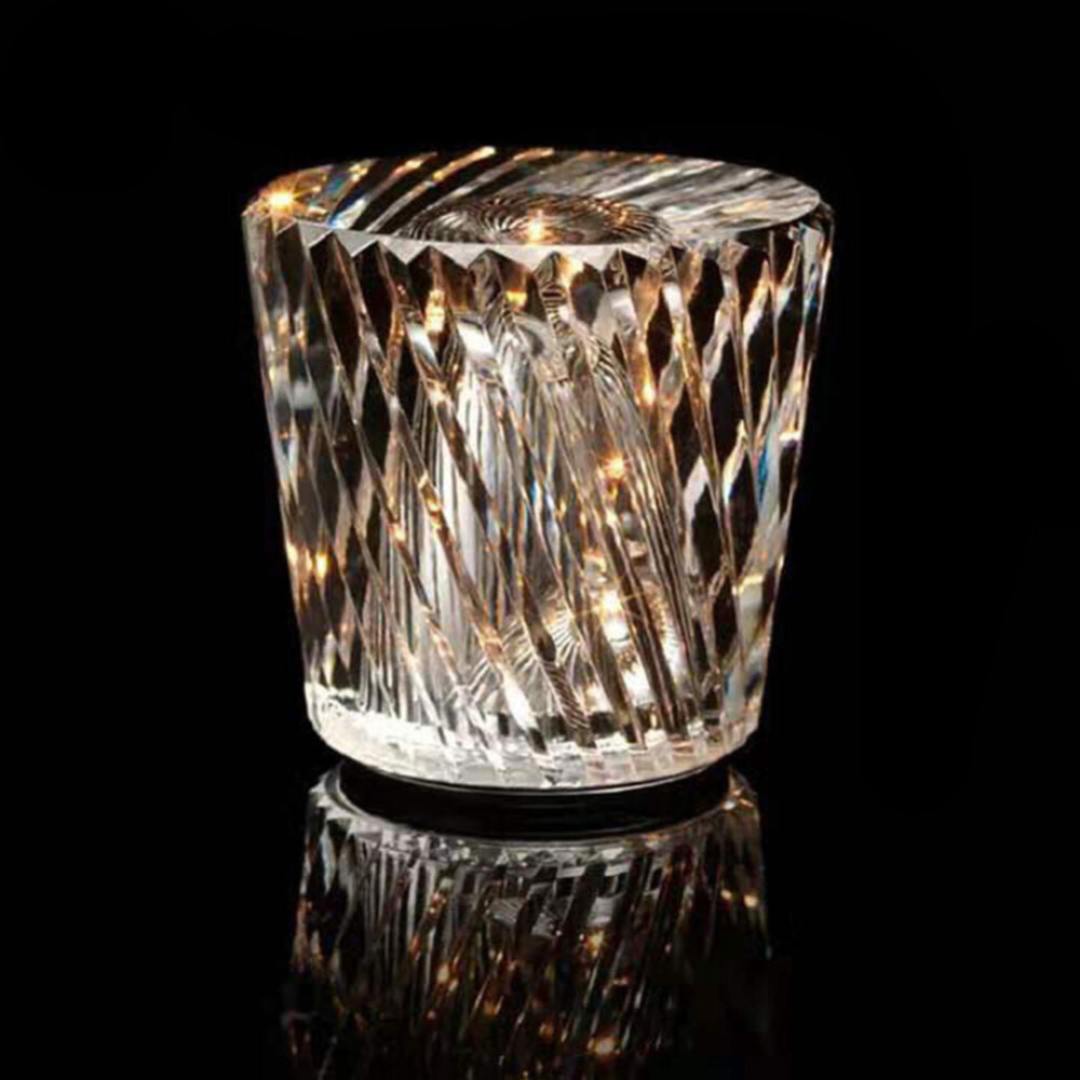 LuceCristallo | Draadloze Kristallen Tafellamp – USB Oplaadbaar – Luxe Sfeerlicht