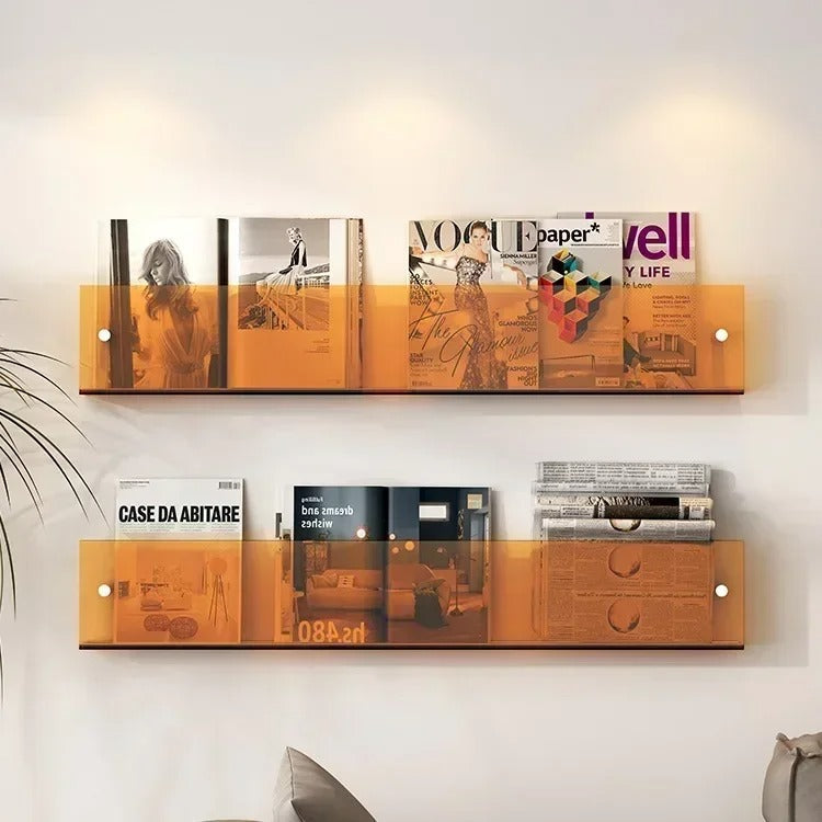 Zwevende Wandplank Transparant – Modern Design – Wandmontage | Seraphina