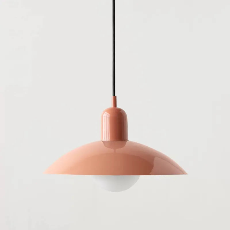 Pastel Dome | Bauhaus Hanglamp – Kleurrijk Metaal & Glas – Verstelbaar