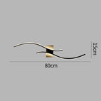 Sinu | Artistieke LED Wandlamp – Modern Golvend Design met Indirect Licht