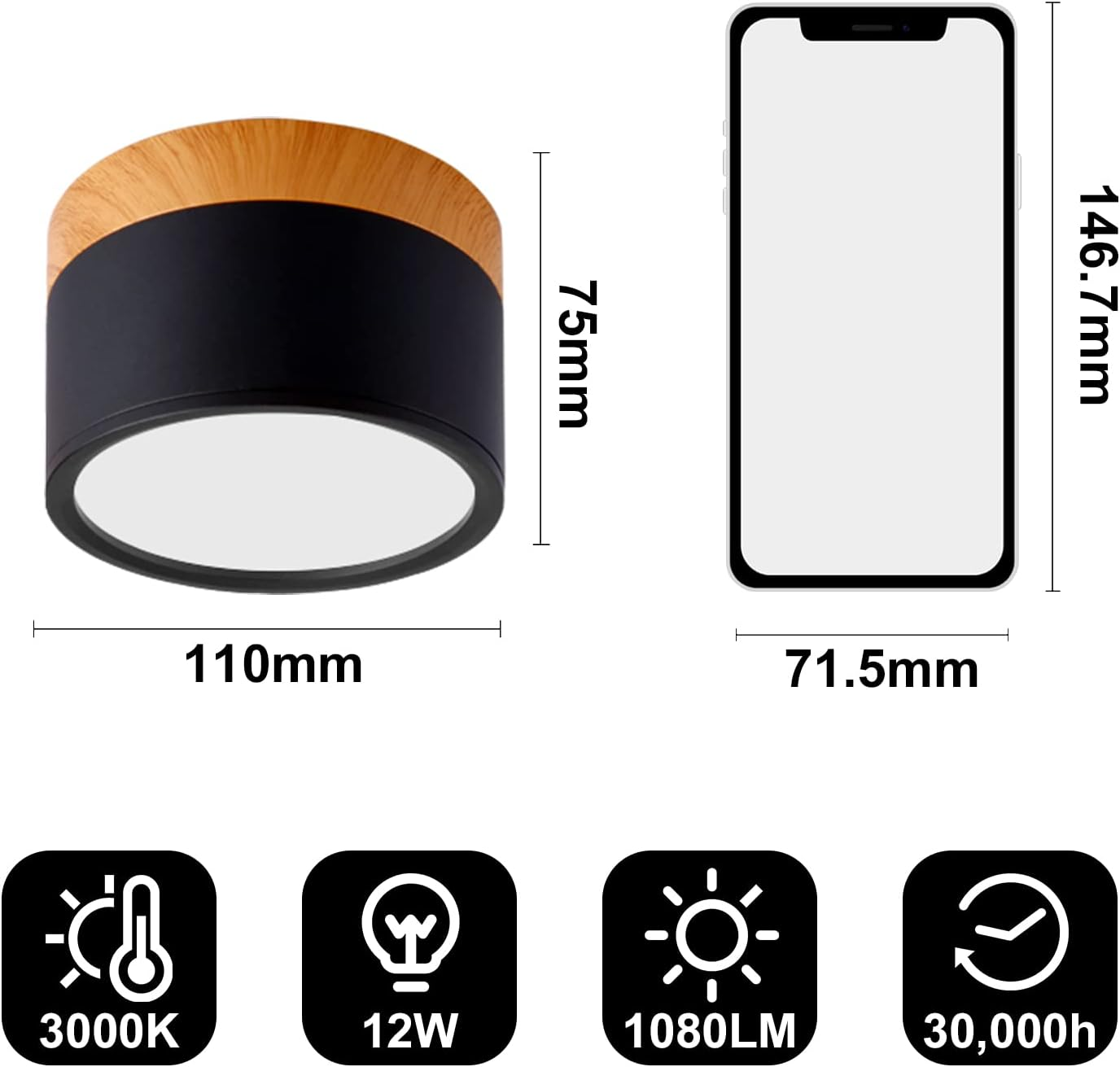 Cylindor | Kleine Minimalistische Plafondlamp