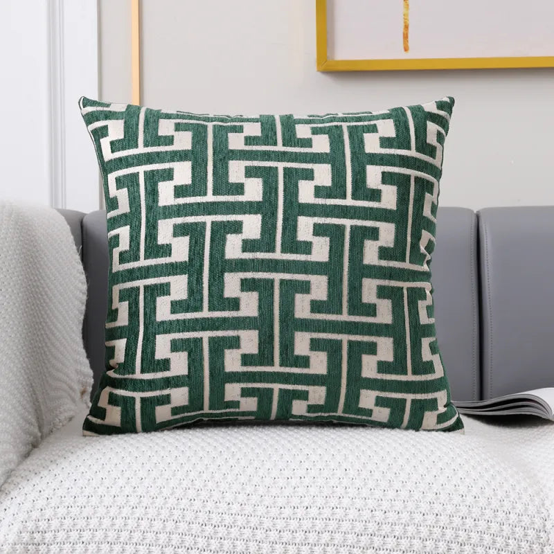 Jacquard | Elegante Kussenhoes met Tijdloos Motief