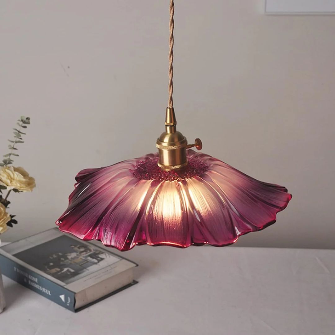 Cullivan | Bloemvormige Glazen Hanglamp