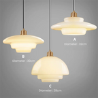 Floressi | Organische Hanglamp met Diffuus Glas