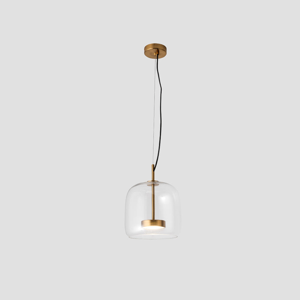 Glasel | Hanglamp van Glas & Messingdetails