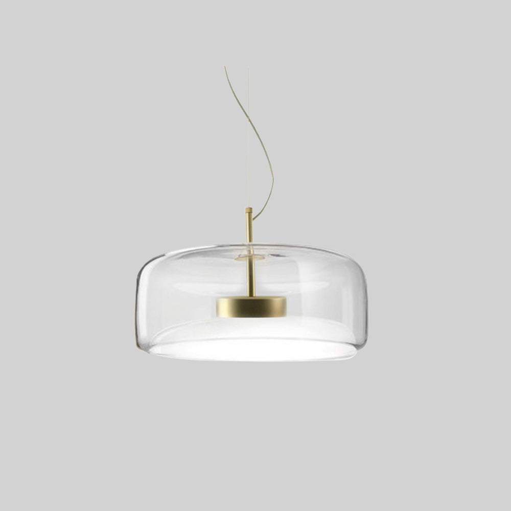 Glasel | Hanglamp van Glas & Messingdetails