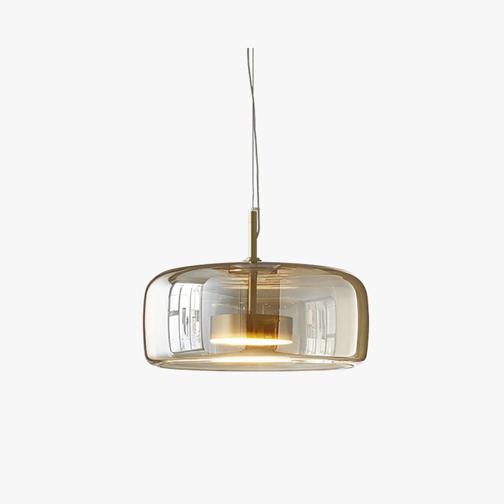 Glasel | Hanglamp van Glas & Messingdetails