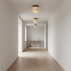 Travaro | Japanse Natuursteen Plafondlamp van Travertin