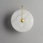 Alba | Wandlamp van Albast met Art Deco Design
