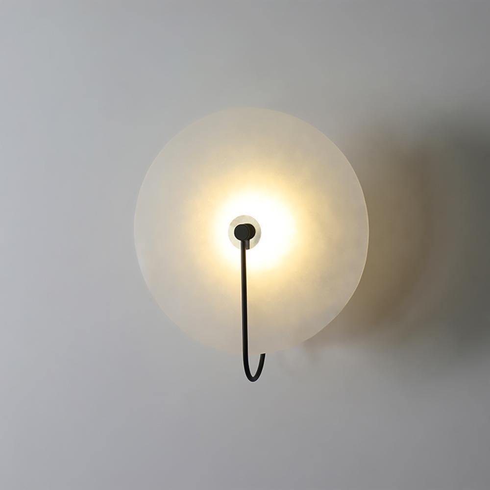 Alba | Wandlamp van Albast met Art Deco Design