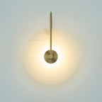 Alba | Wandlamp van Albast met Art Deco Design