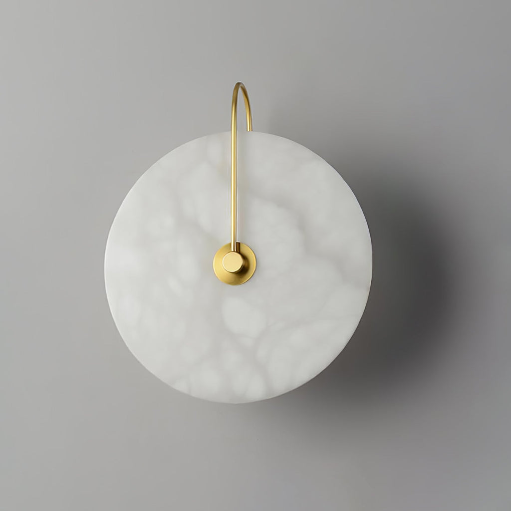 Alba | Wandlamp van Albast met Art Deco Design