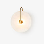 Alba | Wandlamp van Albast met Art Deco Design